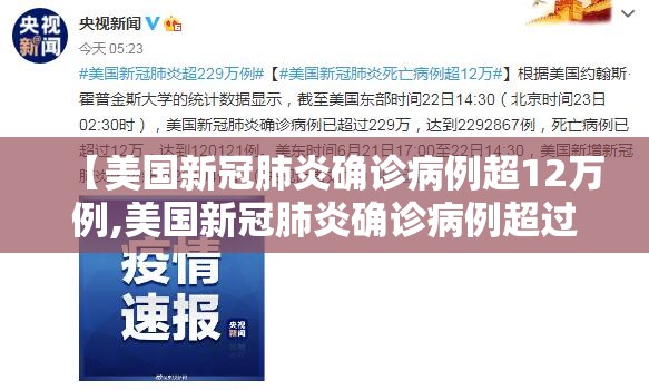 【美国新冠肺炎确诊病例超12万例,美国新冠肺炎确诊病例超过2556万】