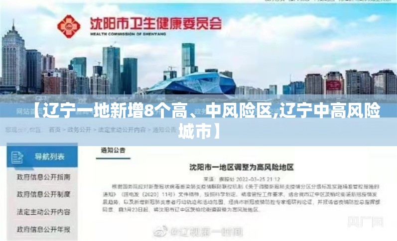 【辽宁一地新增8个高	、中风险区,辽宁中高风险城市】