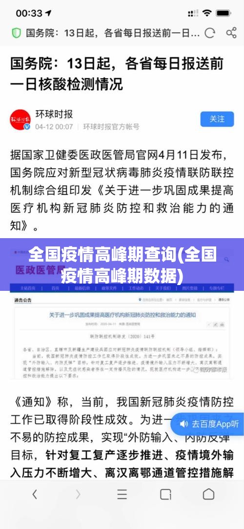 全国疫情高峰期查询(全国疫情高峰期数据)
