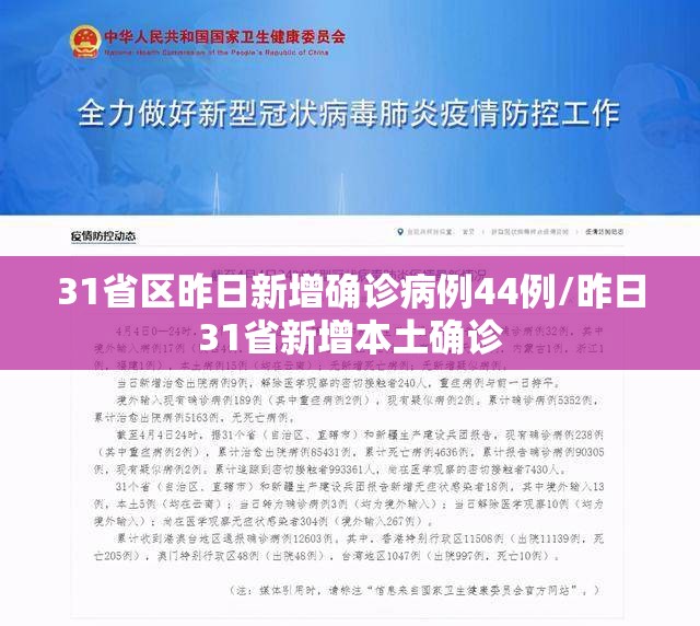 31省区昨日新增确诊病例44例/昨日31省新增本土确诊