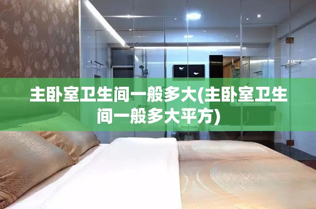 主卧室卫生间一般多大(主卧室卫生间一般多大平方)