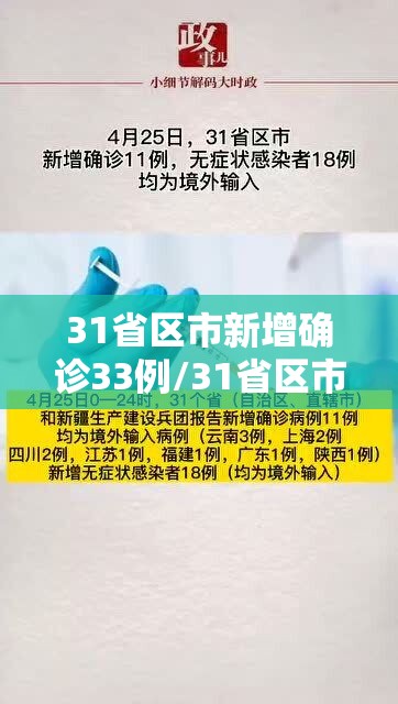 31省区市新增确诊33例/31省区市新增确诊病例4例