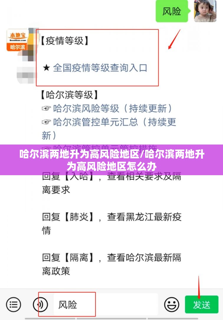 哈尔滨两地升为高风险地区/哈尔滨两地升为高风险地区怎么办