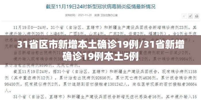 31省区市新增本土确诊19例/31省新增确诊19例本土5例 31省区市新增本土确诊19例/31省新增确诊19例本土5例