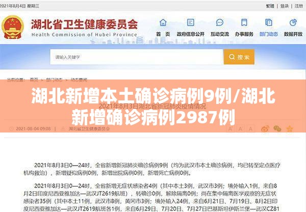 湖北新增本土确诊病例9例/湖北新增确诊病例2987例