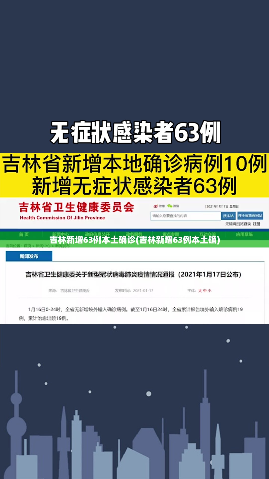 吉林新增63例本土确诊(吉林新增63例本土确)