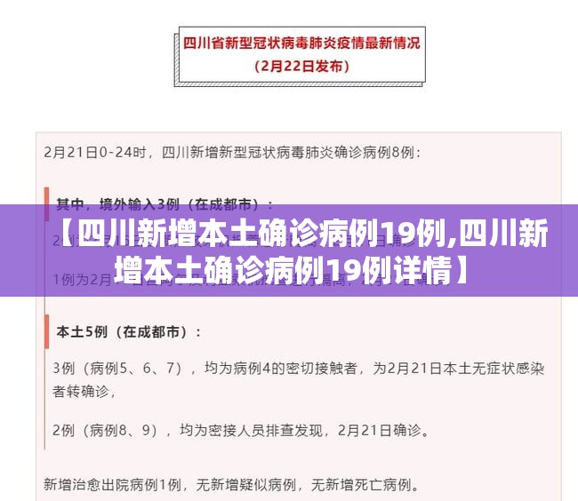 【四川新增本土确诊病例19例,四川新增本土确诊病例19例详情】