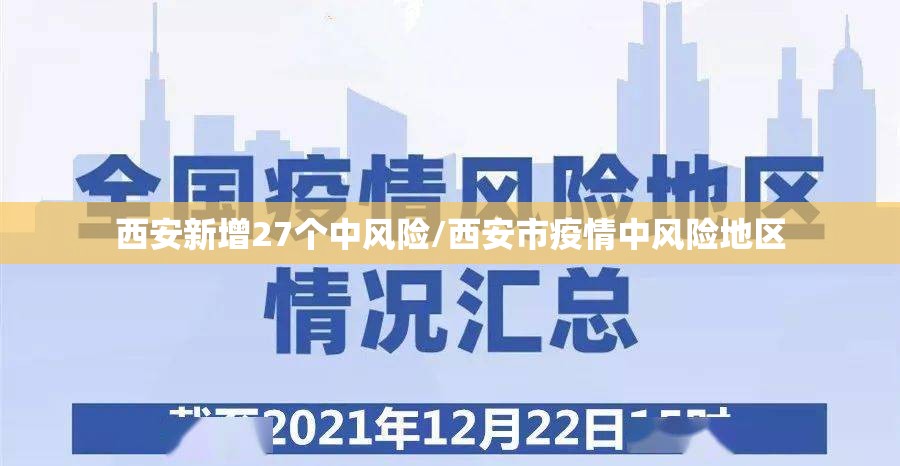 西安新增27个中风险/西安市疫情中风险地区