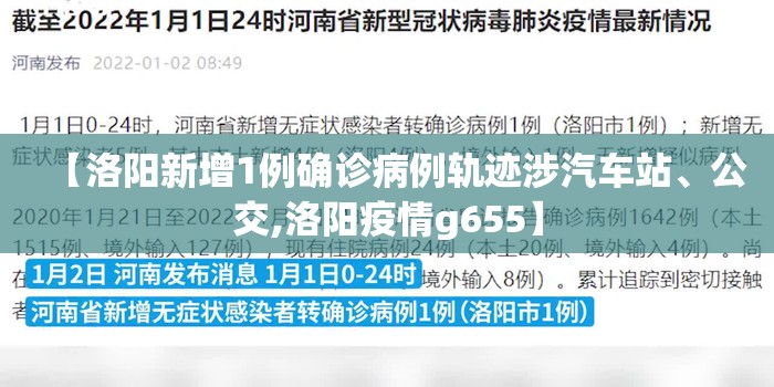【洛阳新增1例确诊病例轨迹涉汽车站、公交,洛阳疫情g655】