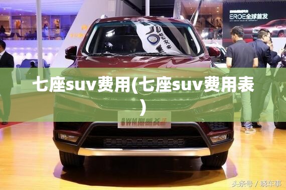 七座suv费用(七座suv费用表)