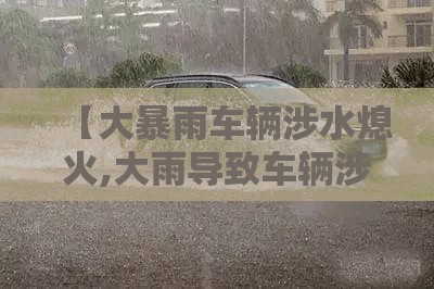 【大暴雨车辆涉水熄火,大雨导致车辆涉水】