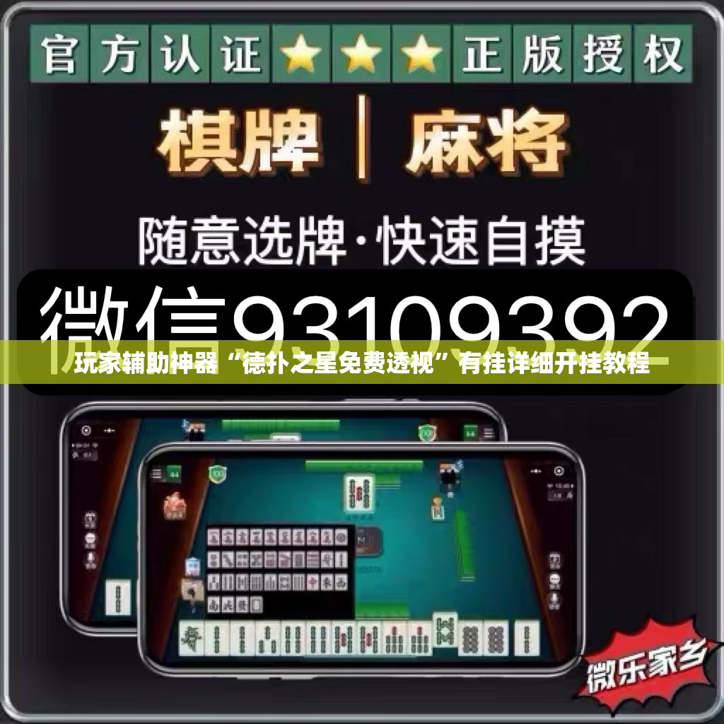 玩家辅助神器“德扑之星免费透视”有挂详细开挂教程