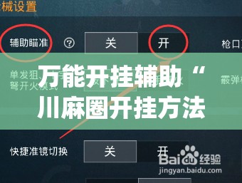 万能开挂辅助“川麻圈开挂方法(辅助神器)开挂详细教程