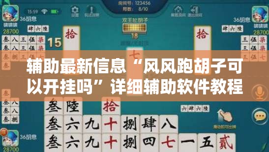 辅助最新信息“风风跑胡子可以开挂吗”详细辅助软件教程