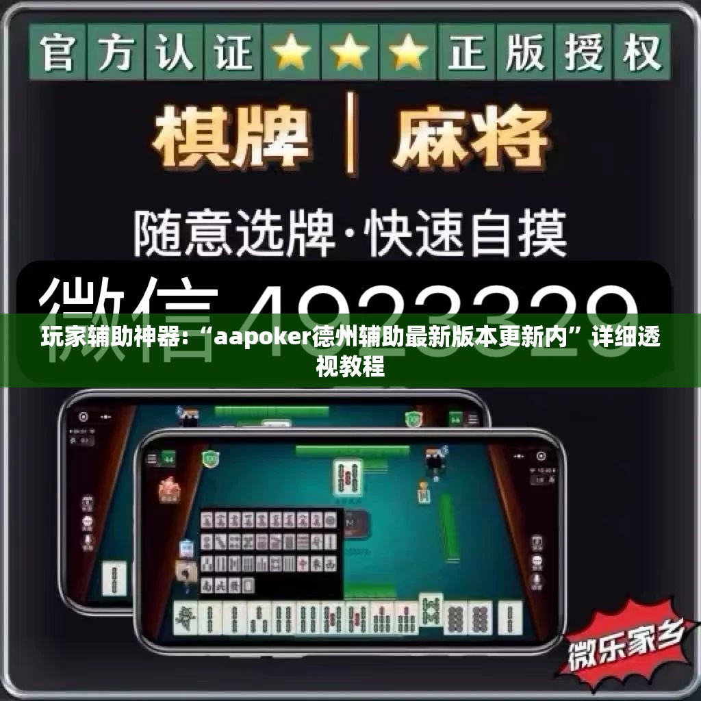 玩家辅助神器:“aapoker德州辅助最新版本更新内”详细透视教程