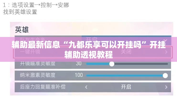 辅助最新信息“九都乐享可以开挂吗”开挂辅助透视教程