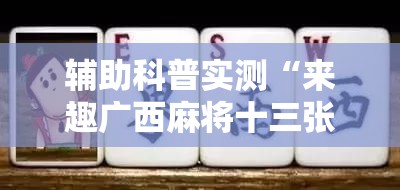 辅助科普实测“来趣广西麻将十三张挂”最新辅助详细教程