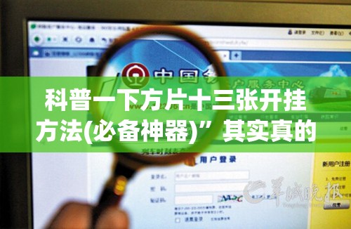 科普一下方片十三张开挂方法(必备神器)	”其实真的确实有挂