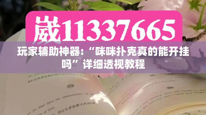 玩家辅助神器:“咪咪扑克真的能开挂吗”详细透视教程