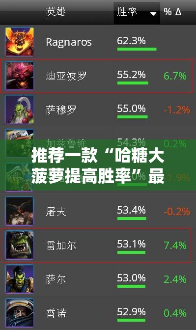 推荐一款“哈糖大菠萝提高胜率”最新辅助详细教程
