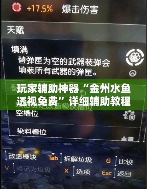 玩家辅助神器“金州水鱼透视免费	”详细辅助教程分享