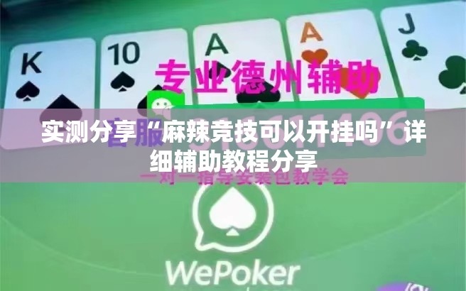 实测分享“麻辣竞技可以开挂吗	”详细辅助教程分享