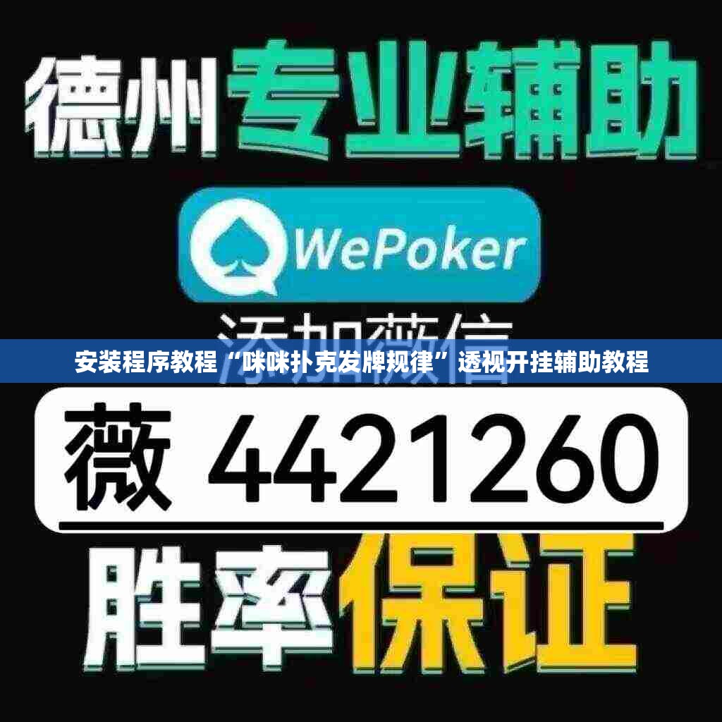 安装程序教程“咪咪扑克发牌规律”透视开挂辅助教程