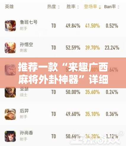 推荐一款“来趣广西麻将外卦神器	”详细分享装挂步骤