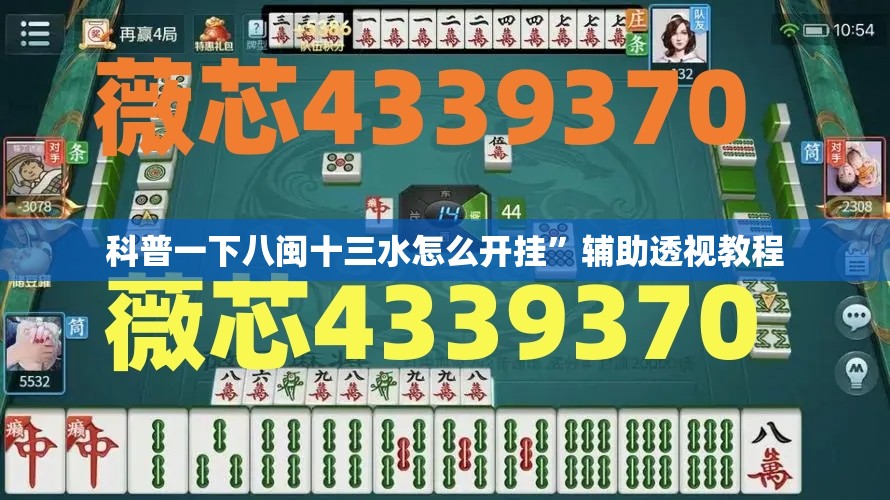 科普一下八闽十三水怎么开挂	”辅助透视教程