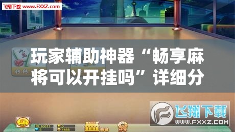 玩家辅助神器“畅享麻将可以开挂吗”详细分享装挂步骤