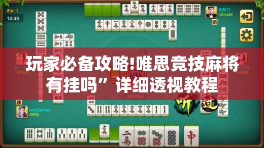 玩家必备攻略!唯思竞技麻将有挂吗”详细透视教程
