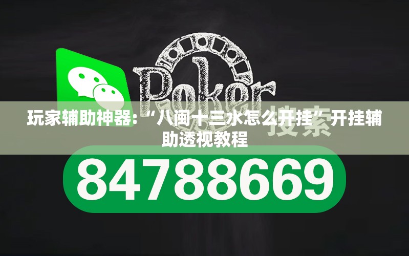 玩家辅助神器:“八闽十三水怎么开挂	”开挂辅助透视教程