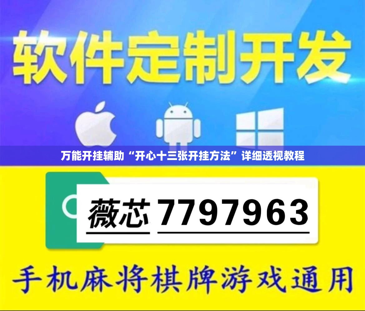 万能开挂辅助“开心十三张开挂方法	”详细透视教程