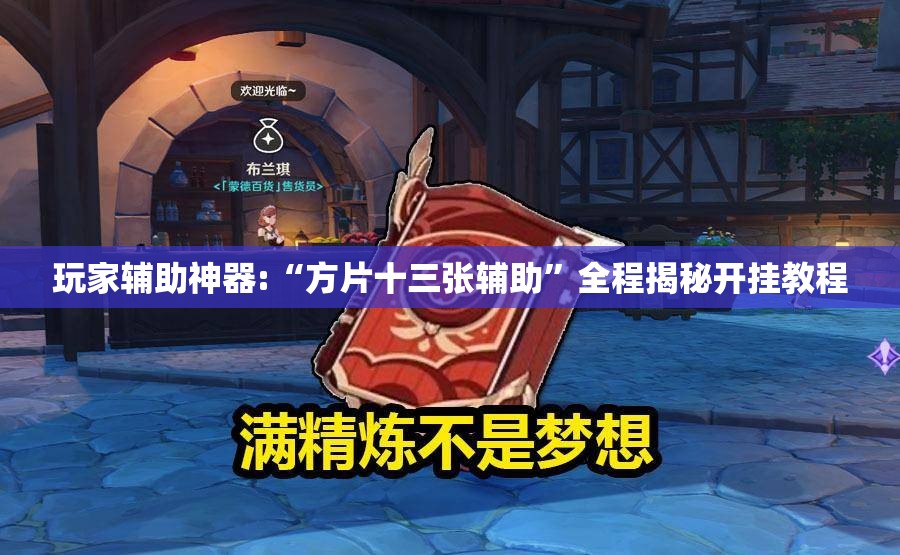 玩家辅助神器:“方片十三张辅助”全程揭秘开挂教程