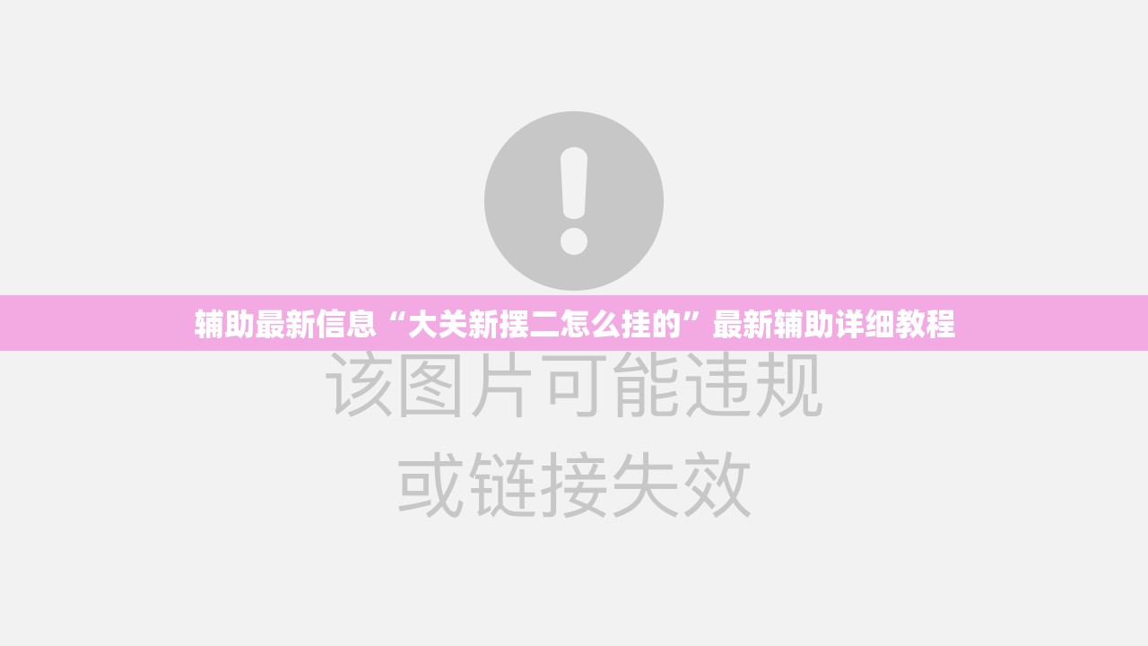 辅助最新信息“大关新摆二怎么挂的”最新辅助详细教程