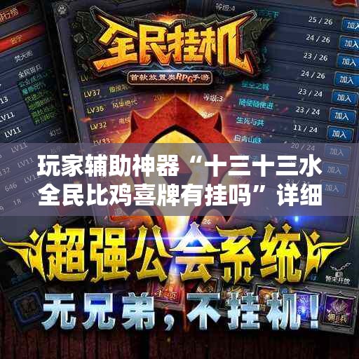 玩家辅助神器“十三十三水全民比鸡喜牌有挂吗”详细透视教程