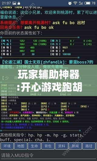 玩家辅助神器:开心游戏跑胡子辅助	”详细辅助软件教程