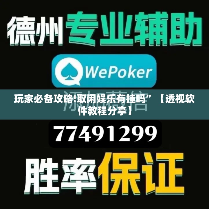 玩家必备攻略!取闲娱乐有挂吗”【透视软件教程分享】