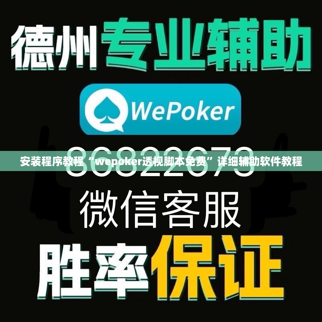 安装程序教程“wepoker透视脚本免费”详细辅助软件教程