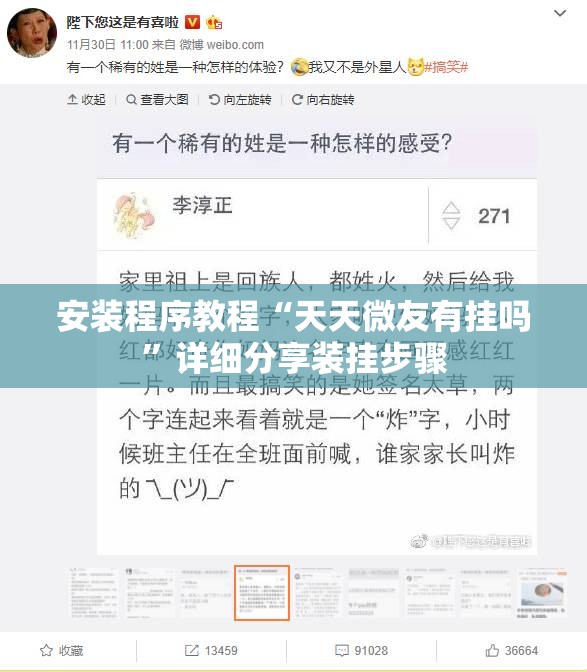 安装程序教程“天天微友有挂吗”详细分享装挂步骤