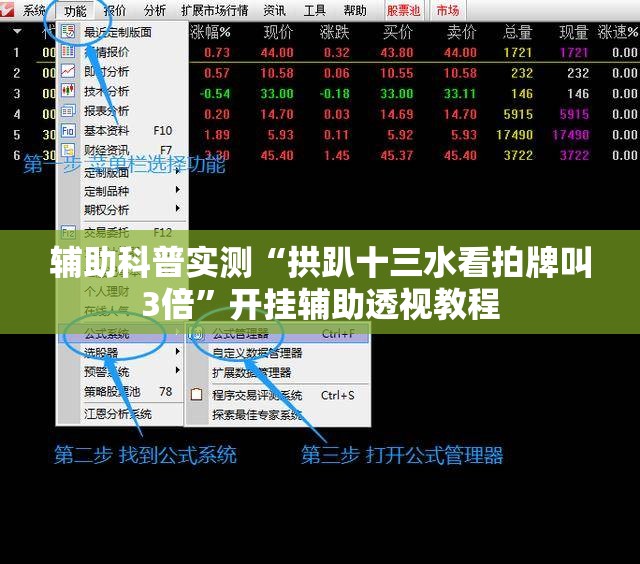 辅助科普实测“拱趴十三水看拍牌叫3倍”开挂辅助透视教程