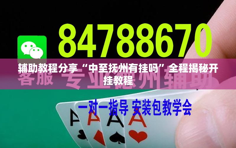 辅助教程分享“中至抚州有挂吗	”全程揭秘开挂教程