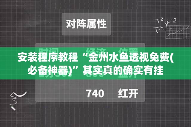 安装程序教程“金州水鱼透视免费(必备神器)”其实真的确实有挂