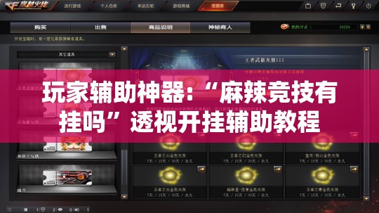 玩家辅助神器:“麻辣竞技有挂吗	”透视开挂辅助教程