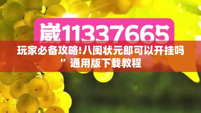 玩家必备攻略!八闽状元郎可以开挂吗”通用版下载教程