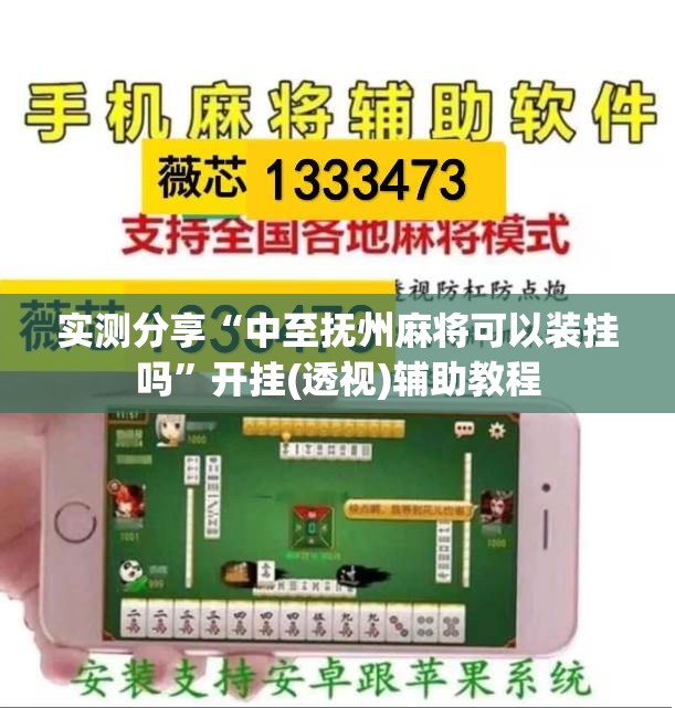 实测分享“中至抚州麻将可以装挂吗	”开挂(透视)辅助教程