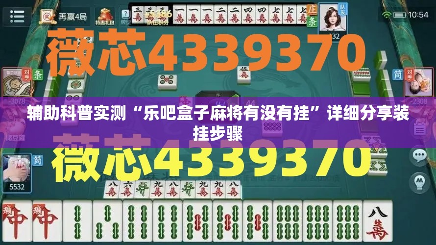 辅助科普实测“乐吧盒子麻将有没有挂	”详细分享装挂步骤