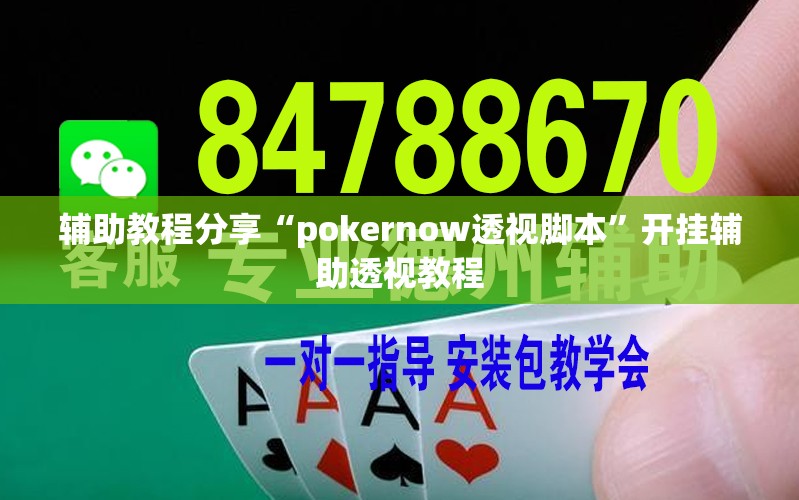 辅助教程分享“pokernow透视脚本	”开挂辅助透视教程