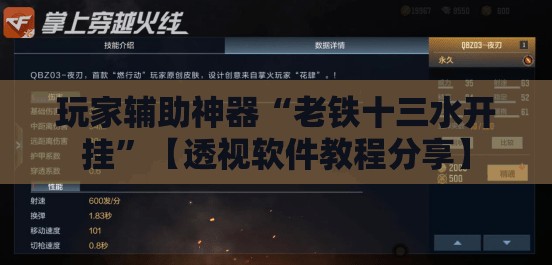 玩家辅助神器“老铁十三水开挂	”【透视软件教程分享】