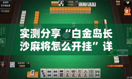 实测分享“白金岛长沙麻将怎么开挂”详细辅助教程分享